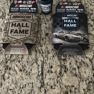NASCAR Hall of Fame Can Cooler Set - Black and Gray